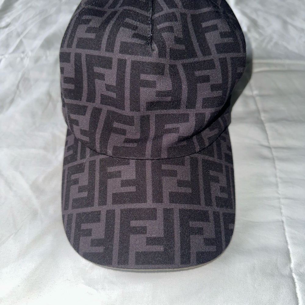 Fendi Dark Patterned Cap